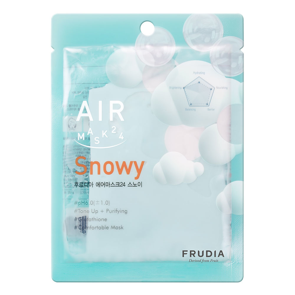 8803348039211 Frudia AIR Mask 24 Snowy - Image 1